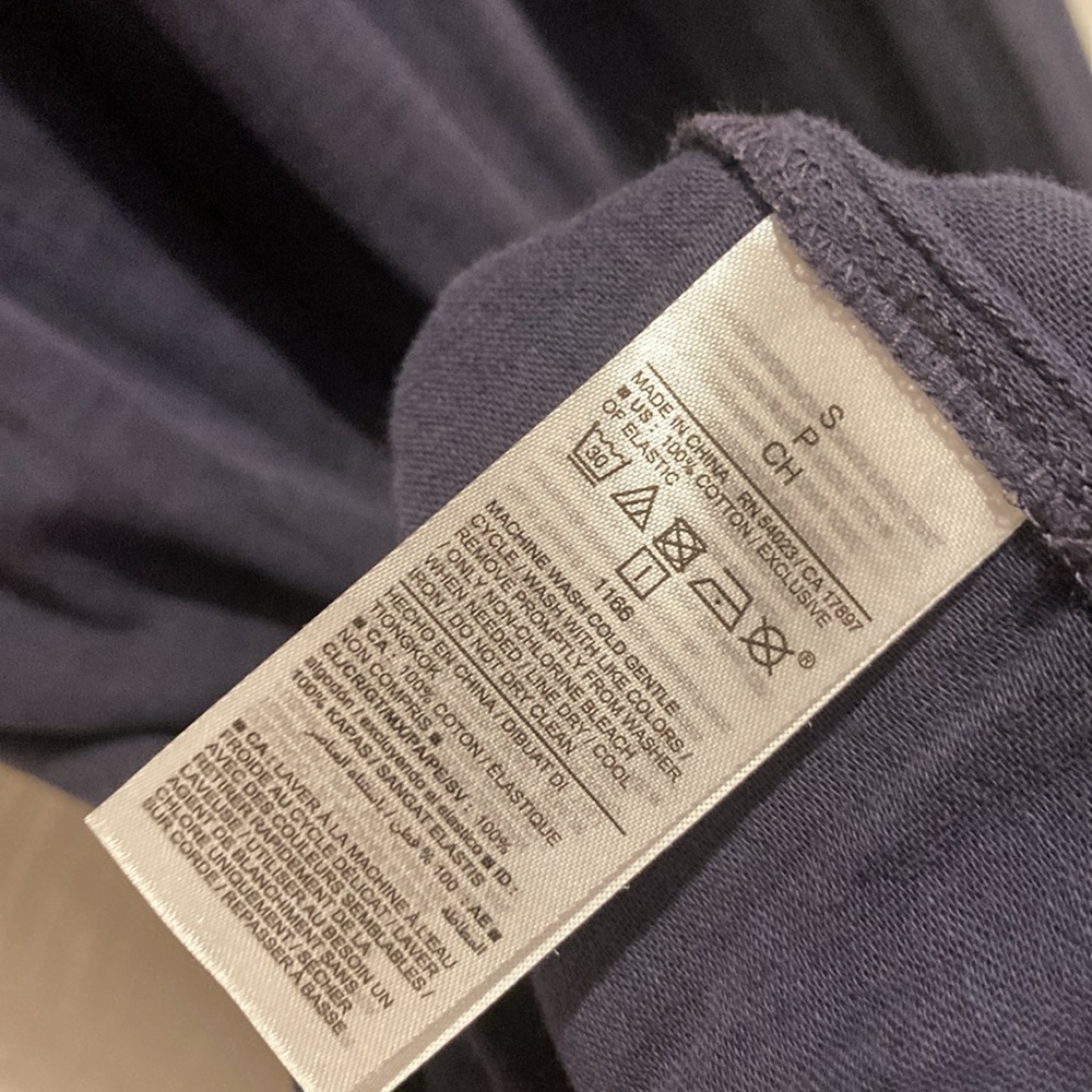 Cotton Tiered Navy Dress - Picture 9 of 9